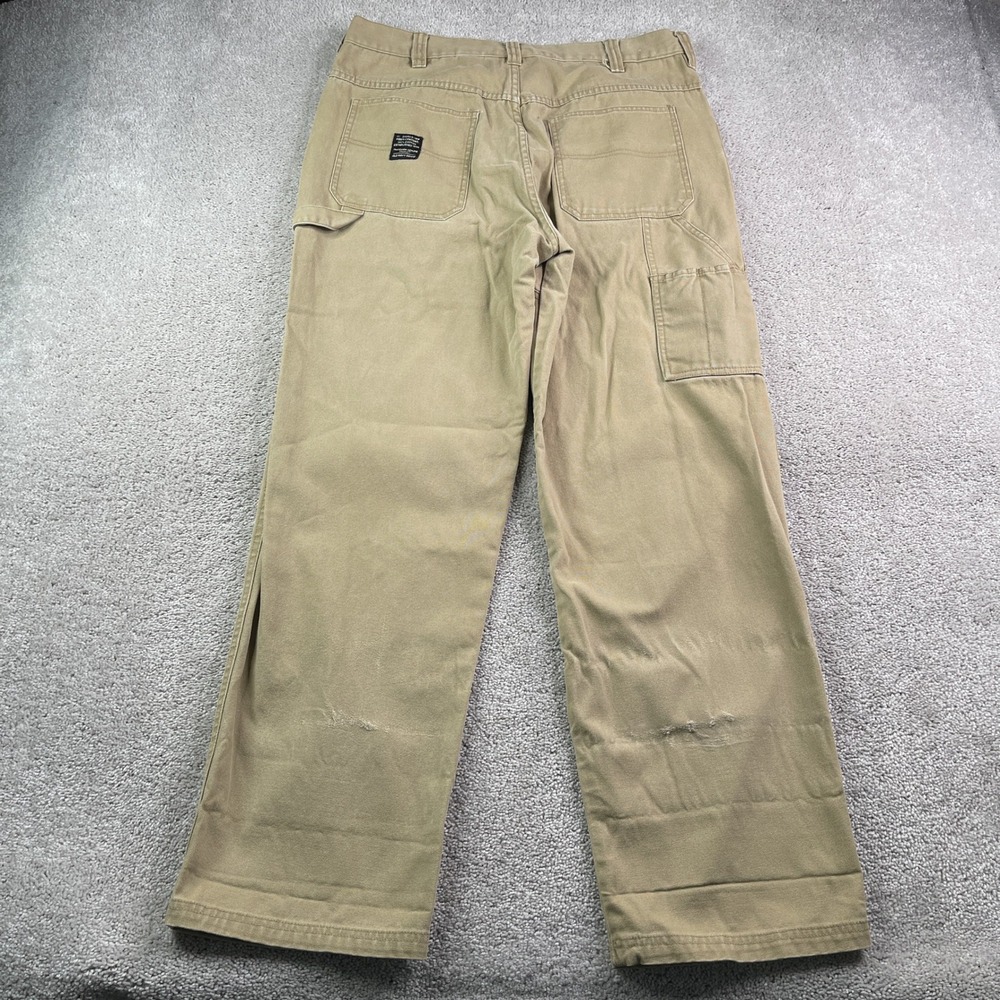 Vintage Old Navy Pants Mens 36x32 Tan Canvas Double Knee Carpenter Workwear Y2K